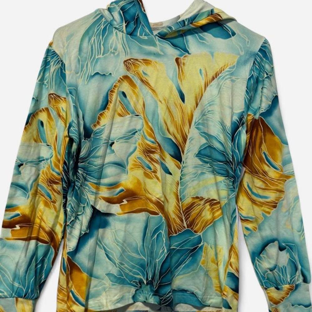 Mossimo floral hooded long sleeve Large